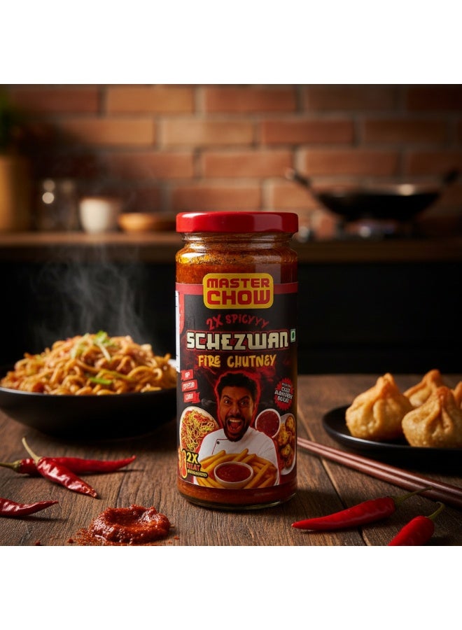 MASTER CHOW 2X Hot & Spicy Schezwan Chutney 250 gms - Image 3